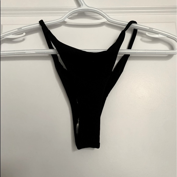 ZAFUL Rib-Knit Triangle Tanga Bikini Swimsuit - Picture 3 of 4